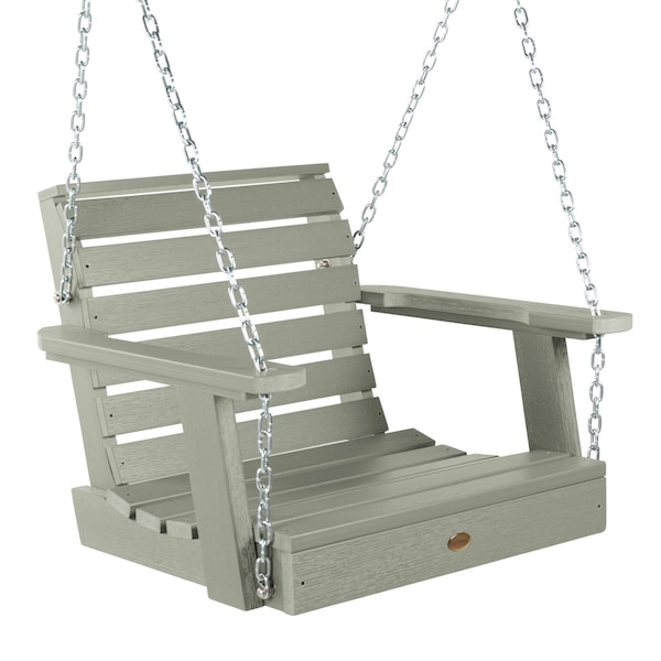 Highwood Usa Weatherly Single Seat Swing Outdoor Furniture for Patio, Backyard, Garden AD-PORW3-EUC - main